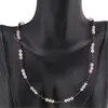 Colier Cuart roz sfere fatetate si Granat sfere, 3-4mm, imagine 3