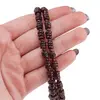Colier Granat discuri 5mm si sfere 3mm, imagine 5