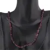 Colier Granat patratele 4mm si sfere 3mm, imagine 3