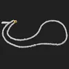 Colier Mix Berile cuburi fatetate 2mm si sfere 3mm, imagine 2