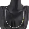 Colier Mix Berile sfere fatetate 2mm si Peridot briolete fatetate 6mm, imagine 3