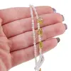 Colier Mix Berile sfere fatetate 2mm si Peridot briolete fatetate 6mm, imagine 5