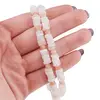 Colier mix Piatra lunii alba discuri 5-6mm si Piatra lunii piersica sfere 4mm, imagine 5