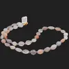 Colier mix Piatra Lunii oval fatetat si Ametist lavanda sfere, 3-12mm, imagine 2