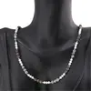 Colier Obsidian fulg de nea maroniu, Coral si Agat de copac sfere 3-4mm, imagine 3