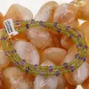 Colier Peridot discuri fatetate 4mm si Ametist discuri fatetate 6mm, imagine 4