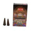 Conuri parfumate fumigatie HEM Arabian Oud backflow, 10 buc