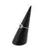 Inel din argint 925, model subtire cu cristal natural rotund - Peridot masura 54, imagine 3