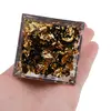 Piramida orgon neagra cu floare si sfera de Cuart roz, 5cm, imagine 4