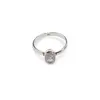 Inel din argint 925, model clasic cu cristal natural oval - Piatra lunii masura 58