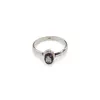 Inel din argint 925, model clasic cu cristal natural oval - Topaz mistic masura 56