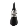 Inel din argint 925, model dublu texturat - masura 58, imagine 2