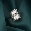 Inel din argint 925, model dublu texturat - masura 58, imagine 4