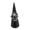 Inel din argint 925, model floral cu cristale naturale - Aventurin masura 61, imagine 2