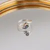 Inel din argint 925, model rasucit cu Topaz mistic - masura 56, imagine 5