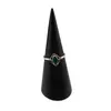 Inel din argint 925, model subtire cu cristal natural marchiza - Onix verde masura 54, imagine 2