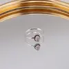 Inel din argint 925, model subtire si montura gravata - Cuart roz masura 58, imagine 5