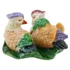 Pereche Rate Mandarin din rasina, 5cm, imagine 3