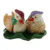 Pereche Rate Mandarin din rasina, 5cm