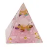 Piramida orgon Cuart roz cu 7 chakre, 5cm, imagine 2