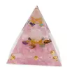 Piramida orgon Cuart roz cu 7 chakre, 5cm, imagine 3