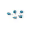 Accesoriu Ochi protector blue cu montura de argint 925 si un anou - 7,5mm, imagine 2