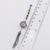 Accesoriu pandantiv din argint 925, model floare solara cu ciucuri si spirale - 11,6cm, imagine 3
