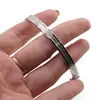 Bratara din argint 925 fixa cu inchizatoare, model grecesc gravat, 6mm, imagine 3