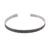 Bratara din argint 925 fixa, model impletitura simetrica, 5mm
