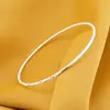 Bratara din argint 925 fixa, model rotund gravat, 3mm, imagine 2