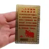 Card Feng Shui din metal protectie pentru zodia Bivol, imagine 3