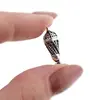 Accesoriu din Argint 925, model con gravat in spirala, cu doua anouri - 19,3x6,2mm, imagine 5