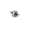 Accesoriu din Argint 925, model sfoara gravata, cu doua anouri - 13,5x6,1mm, imagine 2