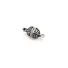Accesoriu din Argint 925, model sfoara gravata, cu doua anouri - 13,5x6,1mm