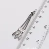 Accesoriu pandantiv din argint 925, model ciucuri impletiti cu terminatie marchiza filigran - 5,5cm, imagine 3