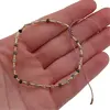 Bratara pe nod culisant Turmalina multicolora A+ discuri fatetate, 3mm, imagine 3