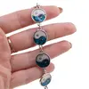Bratara Scoica Abalone model Ying Yang cu montura argintie, imagine 3