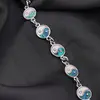 Bratara scoica abalone Yin Yang cu metal, imagine 2