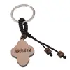Breloc din lemn, model cruce - 8,5cm, imagine 2