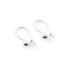 Accesoriu din Argint 925, agatatoare pentru cercei cu bumb, o pereche - 19x9mm