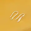 Accesoriu din Argint 925, agatatoare pentru cercei cu model plat, o pereche - 19,5x9mm, imagine 3