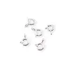 Accesoriu din Argint 925, inchizatoare rotunda, set 5 buc - 6,7x1,5mm