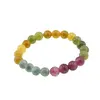Bratara pe elastic Agat colorat sfere, 8mm, imagine 2