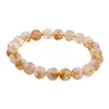 Bratara pe elastic Citrin sfere, 8mm, imagine 2