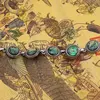 Bratara Scoica Abalone cu montura din metal, model funie rotund, imagine 2