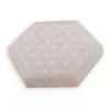 Selenit hexagonal gravat cu Floarea Vietii - 9cm, imagine 2