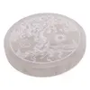 Selenit rotund gravat cu Pomul Vietii - 10cm, imagine 2