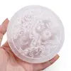 Selenit rotund gravat cu Pomul Vietii - 10cm, imagine 4