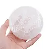 Selenit rotund gravat Cubul lui Metatron - 10cm, imagine 4