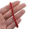Bratara Coral rosu sfere 4mm, imagine 3